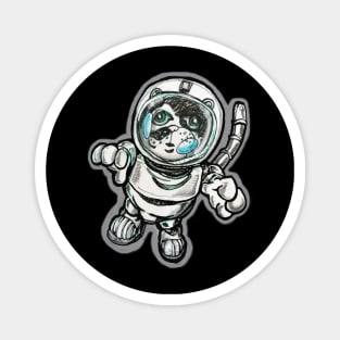 Nerf the Cat Astronaut Magnet